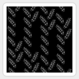 Black and White Twig Pattern Sticker